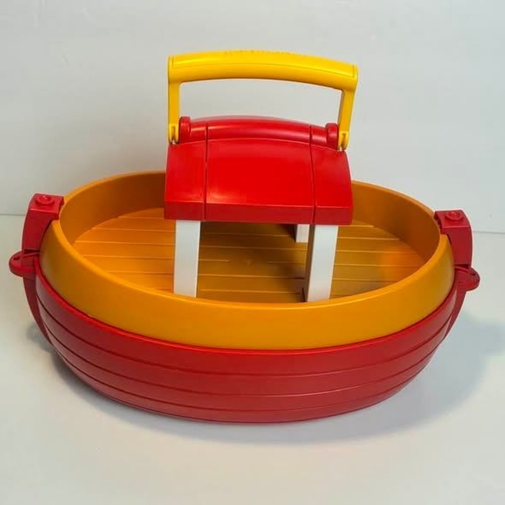 Playmobil Noah's Ark Boat Animal Set Figures Ramp Zoo Safari Toy Lot Vintage Toy - Picture 9 of 11